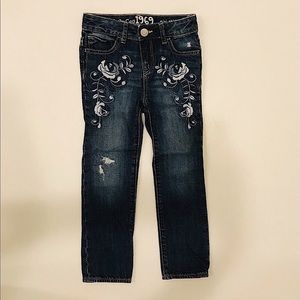 Baby Gap 1969 Mini Skinny Embroidered Jeans 4T